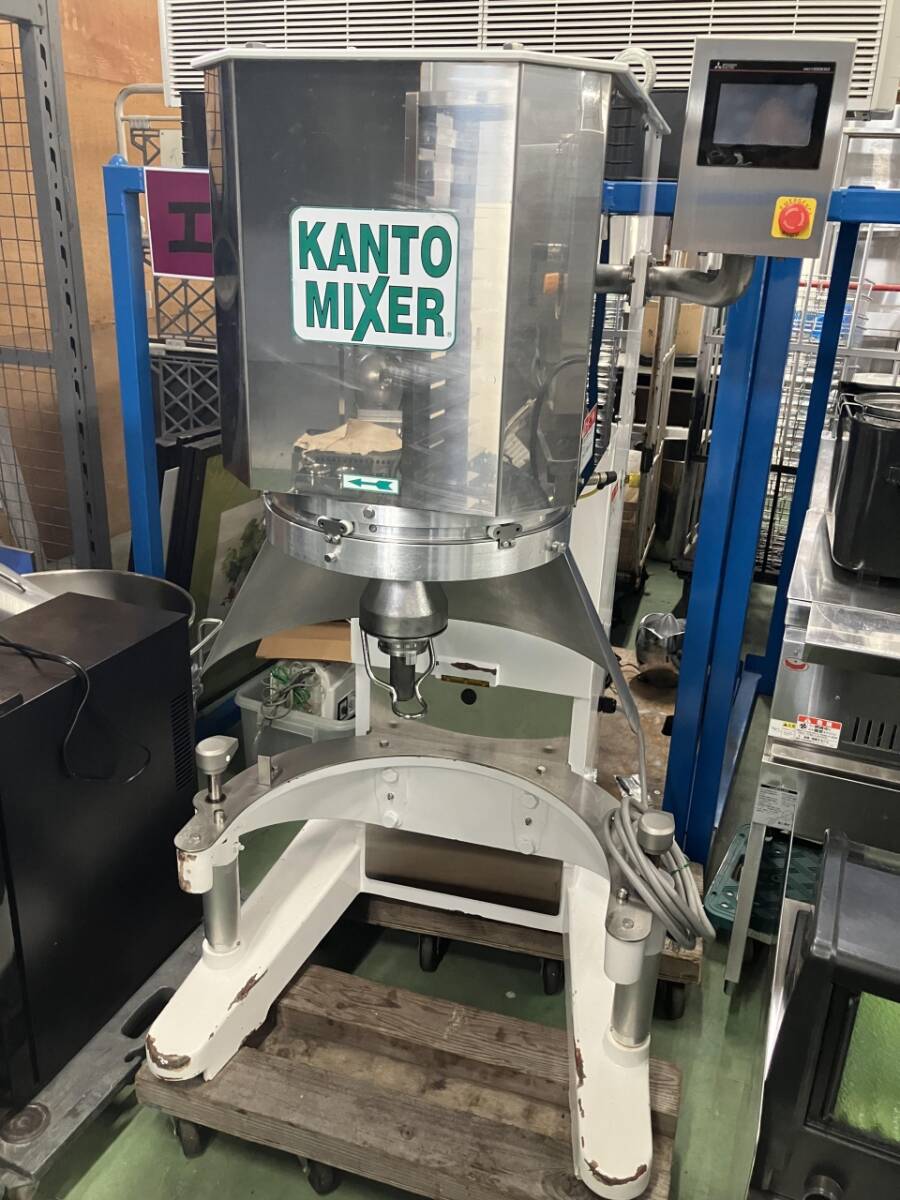 中古品 関東混合機工業 ミキサー HPI-90 業務用 厨房機器 店舗用 製菓用品 3相200V 撹拌機 2019年 生地 クリーム 30L 50L 自動昇降 104160拍卖