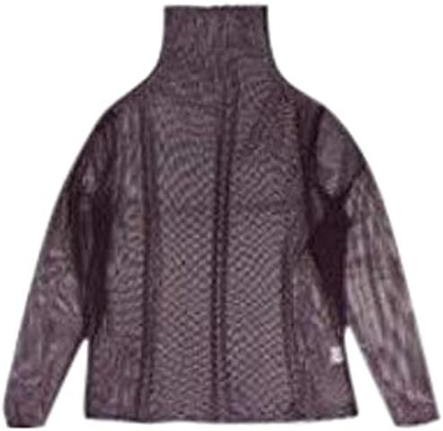 新品●送料無料●オレンジ●濃いパープル ダークパープル ハイネック パワーネット透けカットソー お色いっぱ~い拍卖