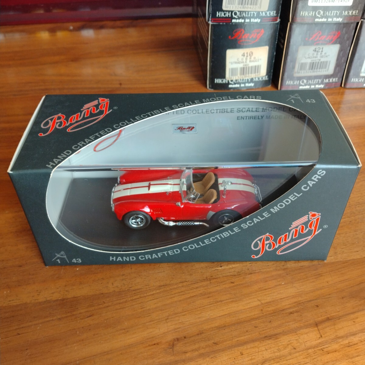 《美品》バン Bang 1/43 7340 COBRA street 1963 Red コブラ ストリート レッド 拍卖