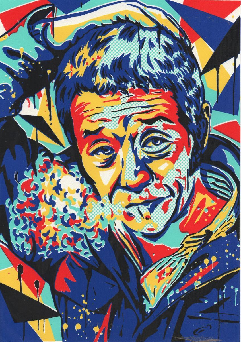 シルクスクリーン 田中邦衛 A4サイズ拍卖