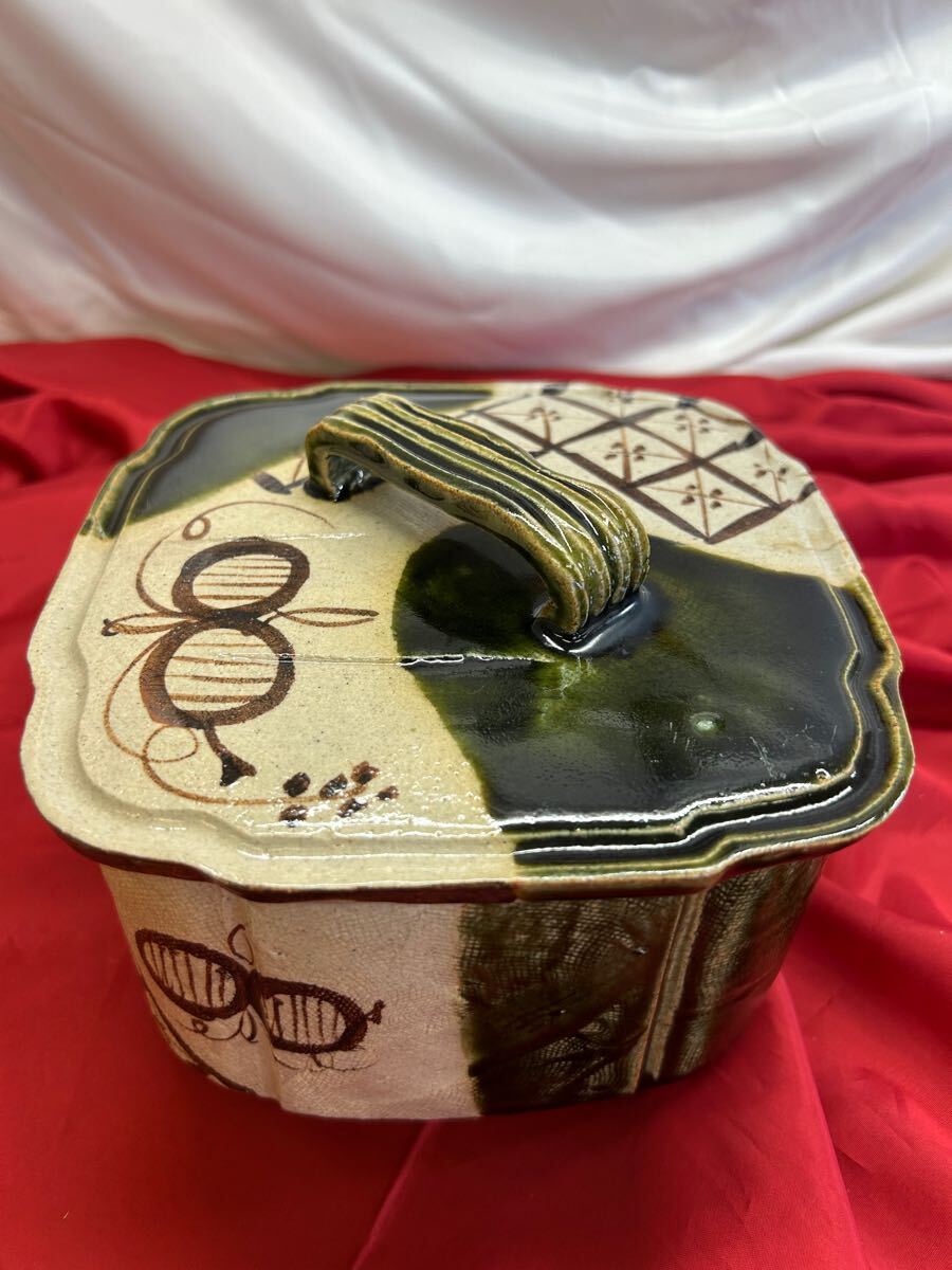 茶道具 織部 菓子器 とーわや 112103拍卖