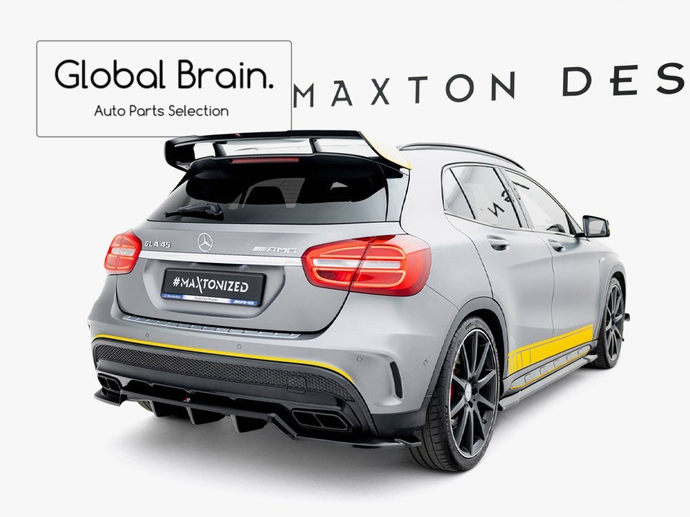 メルセデスベンツ GLA45 AMG 前期 リア ディフューザー スポイラー / リア スプリッター リア バンパー アンダー リア エプロン拍卖