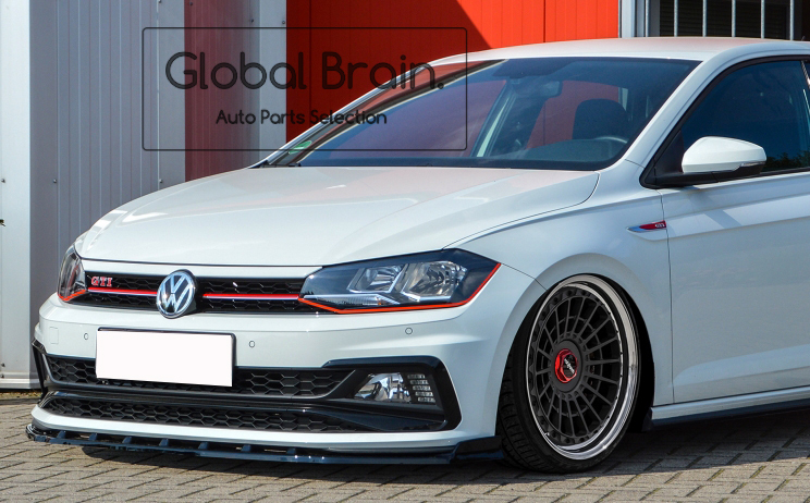 フォルクスワーゲン ポロ GTI AW 2G フロント スプリッター スポイラー/ エプロン バンパー ディフューザー アンダー スカート拍卖