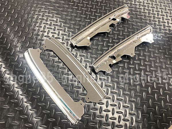 トヨタ 純正 ランドクルーザー 80 ヘッド ライト リム 上下左右 セット FZJ HZJ HDJ ランクル 検 メッキ シート エアロ ウインカー パーツ拍卖