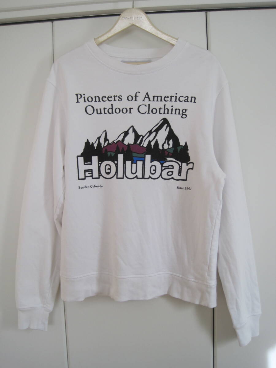 レア アメリカアウトドアブランド HOLUBAR ホルバー スウェット M ポルトガル製拍卖