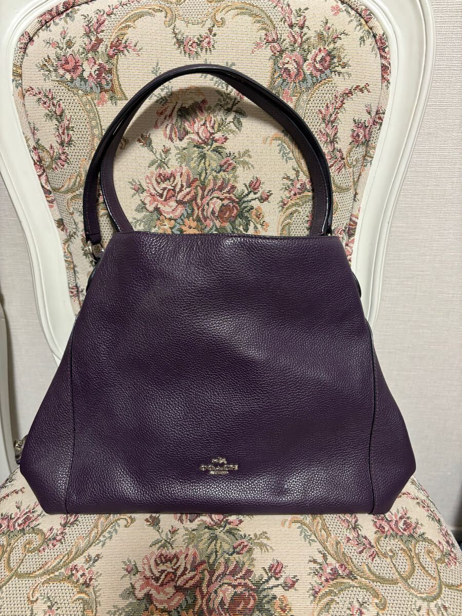 美品 コーチcoach ハンドバッグ レザー トートバッグ ショルダーバッグ 持ちやすい レディース かばん 即決あり 拍卖