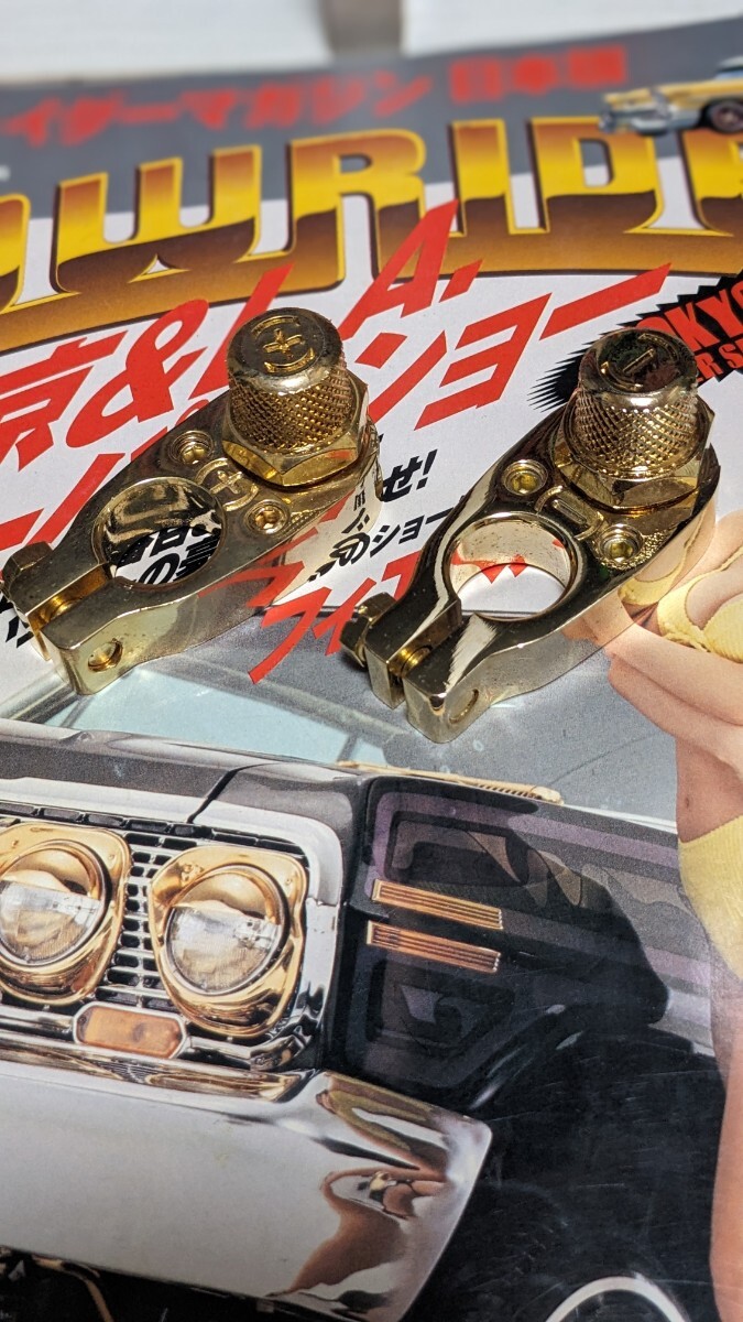 90s ローライダー オールドスクール ショーカー バッテリー ターミナル ハイドロ ゴールド ホンダ シボレー オーディオ 金 24k拍卖