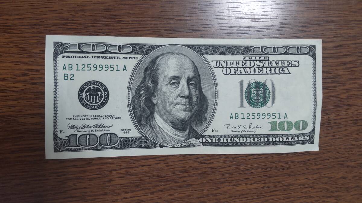 100ドル (series 1996) NEW YORK USD 米ドル アメリカドル 送料無料拍卖