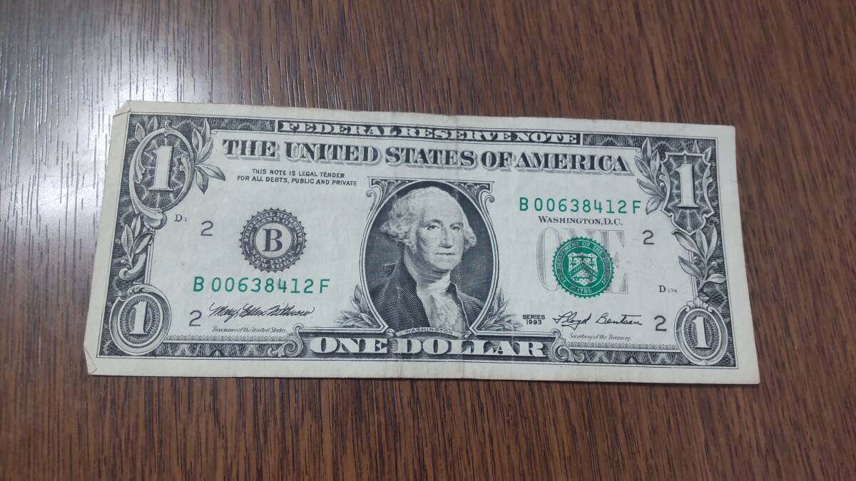 1ドル (series 1993) NEW YORK USD 米ドル アメリカドル拍卖