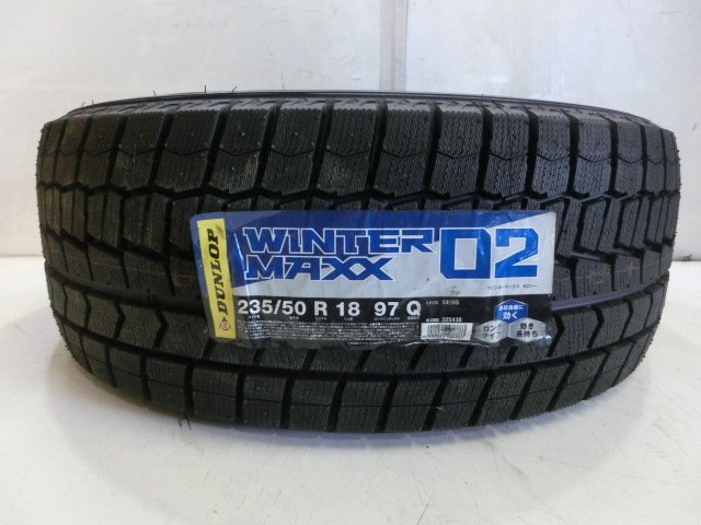 235/50R18 97Q (1本)G-068 未使用スタッドレスタイヤ ダンロップ WINTER MAXX WM02 拍卖