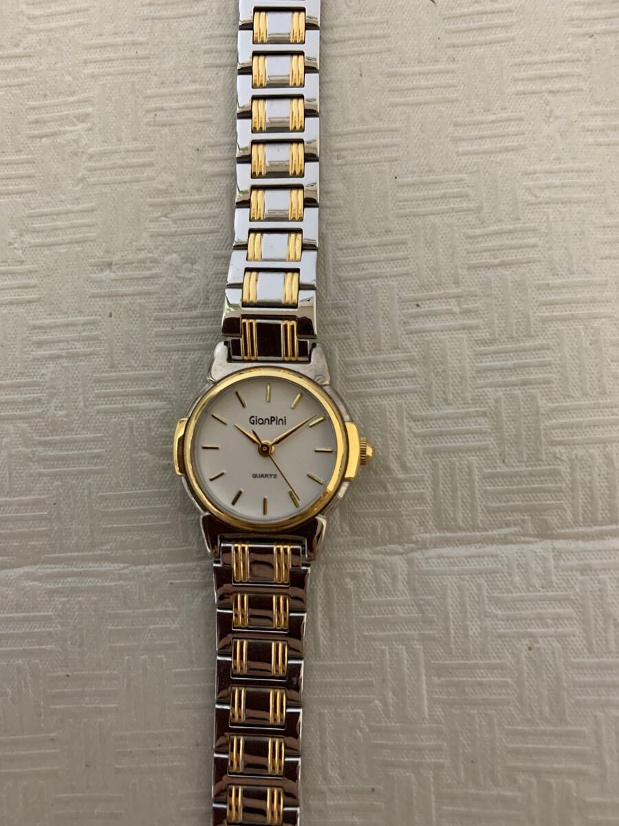 Gianpini QUARTZジャンピニ 腕時計 ウォッチWATCH/部品取り用/動作不動/小傷汚れ等/ジャンク扱い拍卖