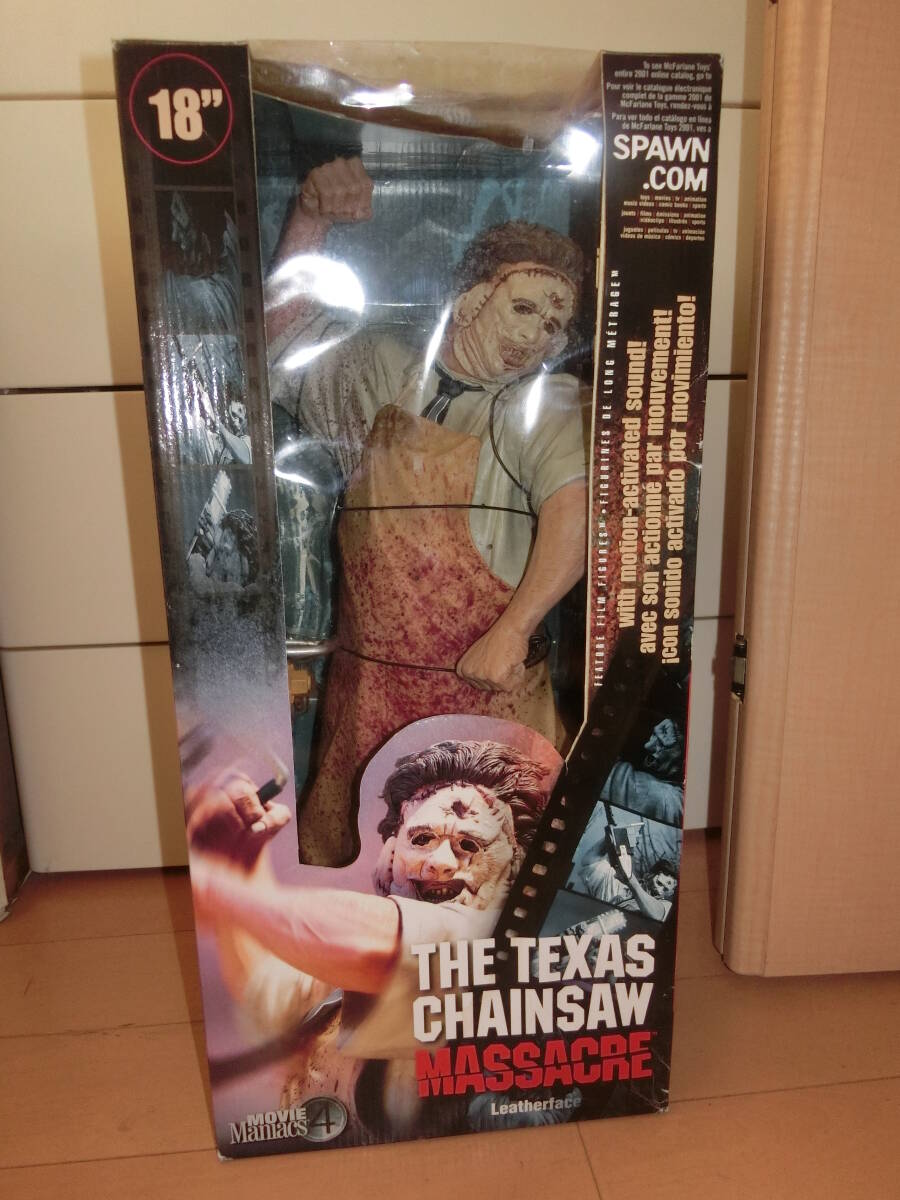 ★マクファーレントイズ 悪魔のいけにえ レザーフェイス18インチ特大フィギュア・未開封拍卖