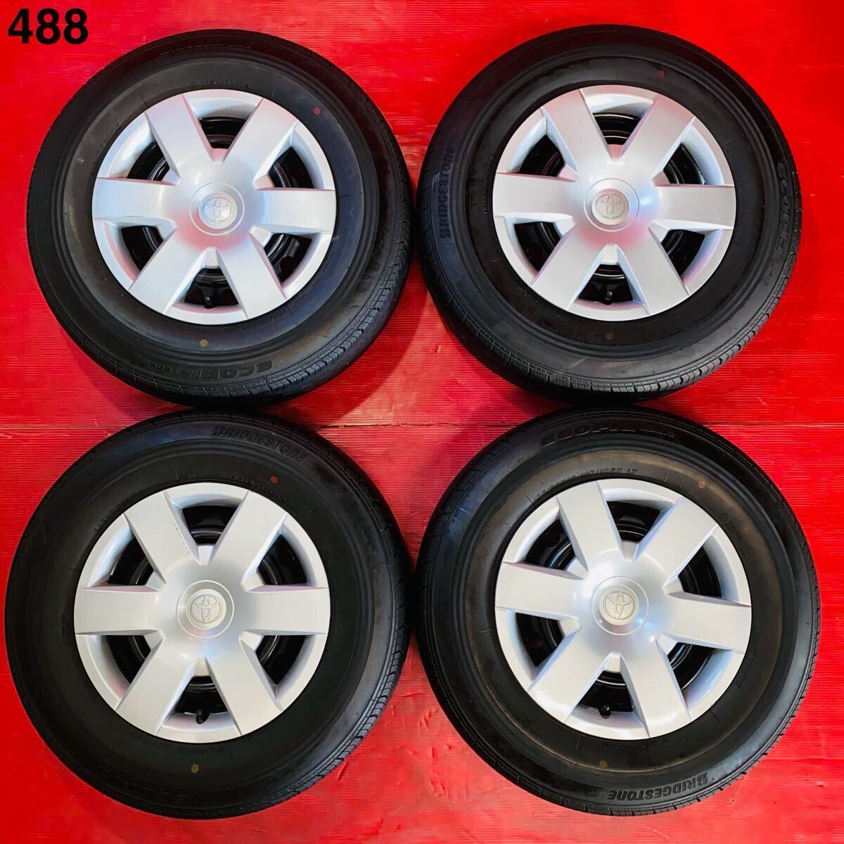 サイズ 15×6J PCD 139.7 H6 ・ BRIDGESTONE ECOPIA RD613 195/80R15 107/105N LT 国産 2020年式 パンク修理なし 汚れあり 4本セット拍卖