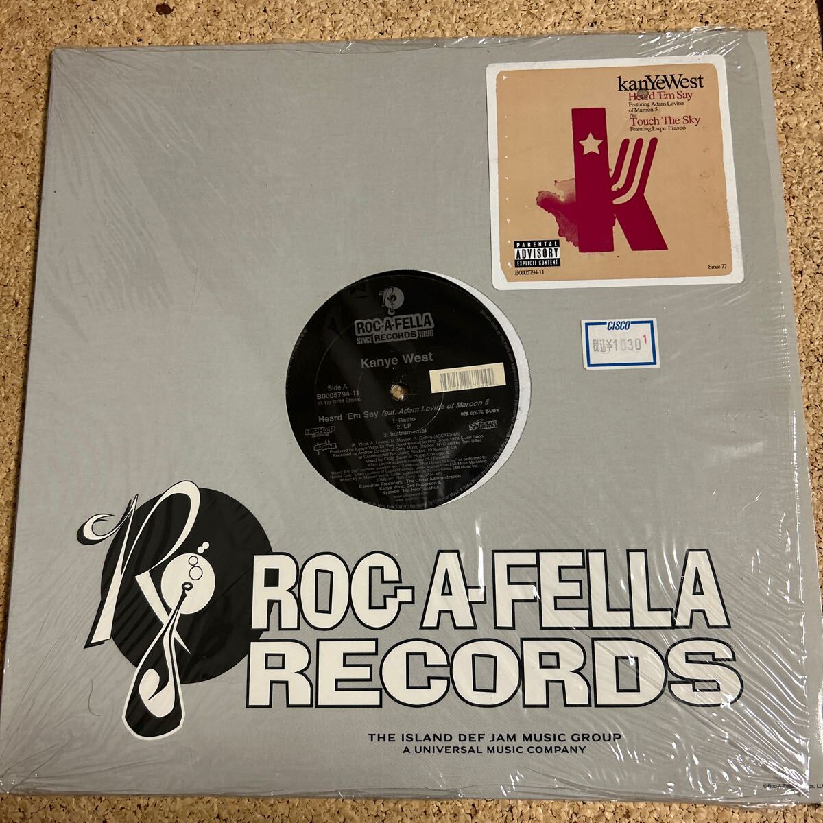 Kanye West / Heard 'Em Say Feat. Adam Levine Of Maroon 5 / Touch The Sky Feat. Lupe Fiasco / LP レコード拍卖