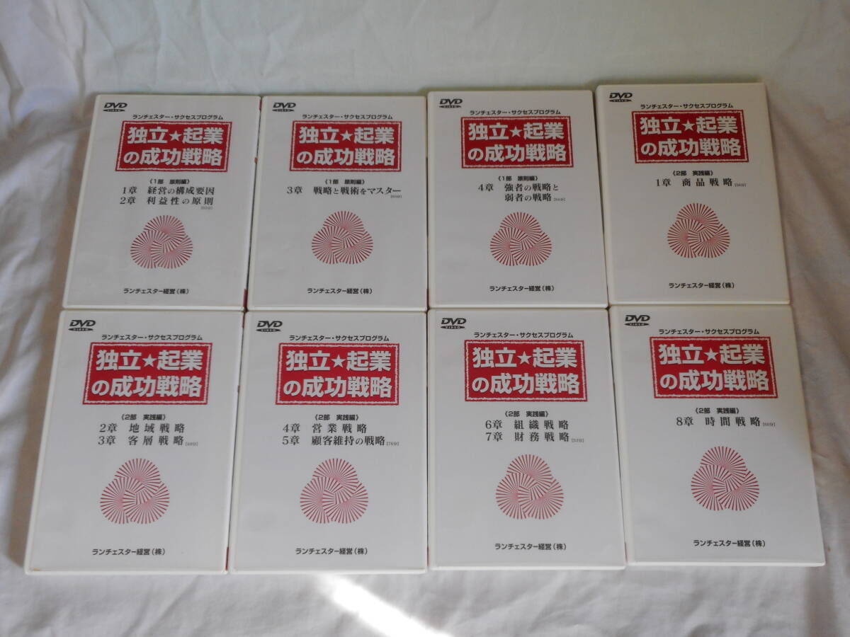 独立・起業の成功戦略DVD8巻 ランチェスター経営 竹田陽一 サクセスプログラム拍卖