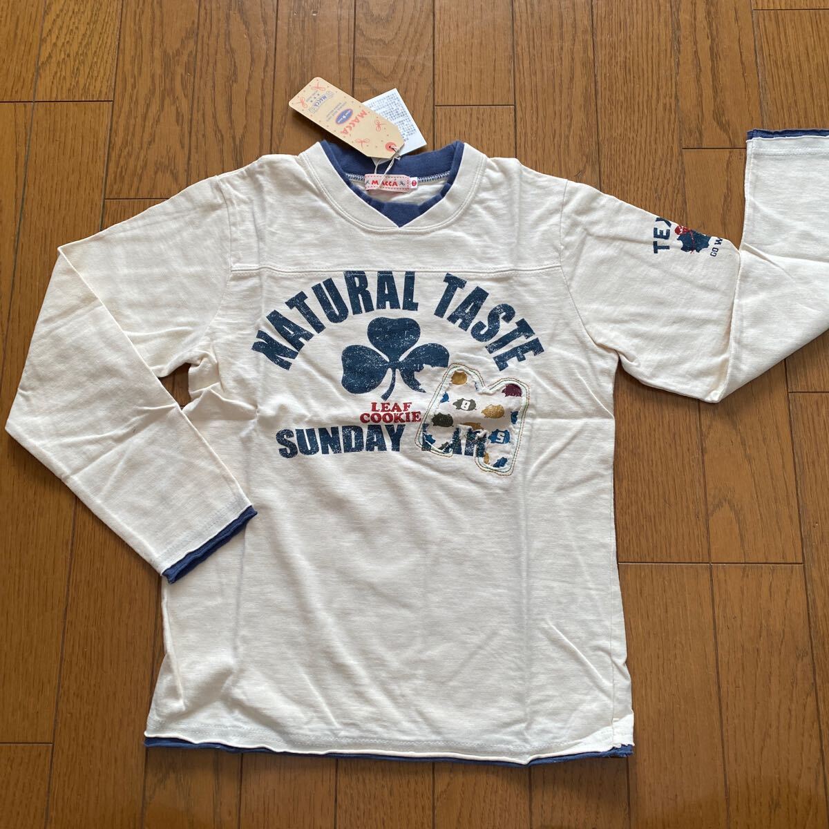 SALE 未使用 マッカ 長袖カットソー 130 長袖Tシャツ ロンT ミキハウス拍卖