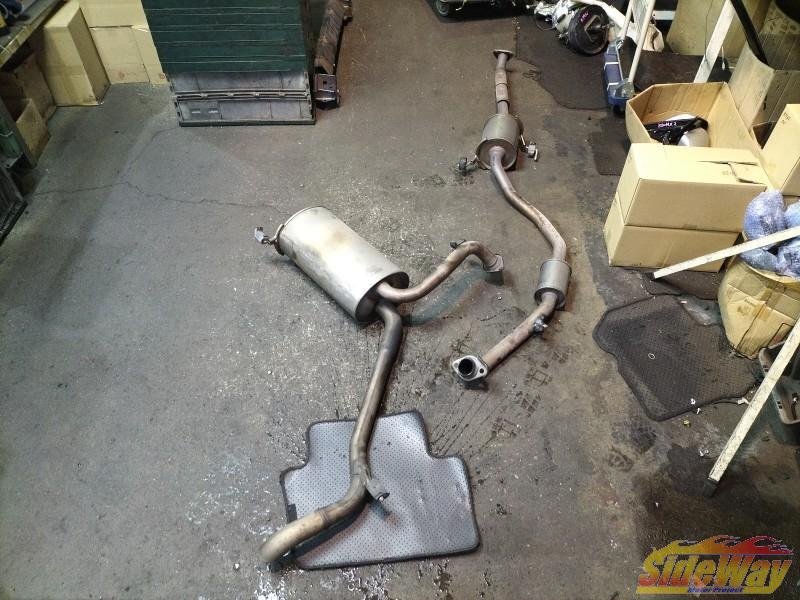 X_ステップワゴンスパーダ(RK5)純正マフラー 2点【K81H】拍卖