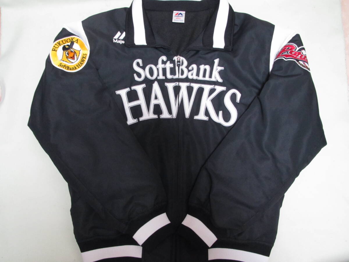A 中古 PORTE ポルテ 野球 ベースボールスクール S 160cm ソフトバンクホークス グランドコート ウインドブレーカー ブルゾン ソフトボール拍卖