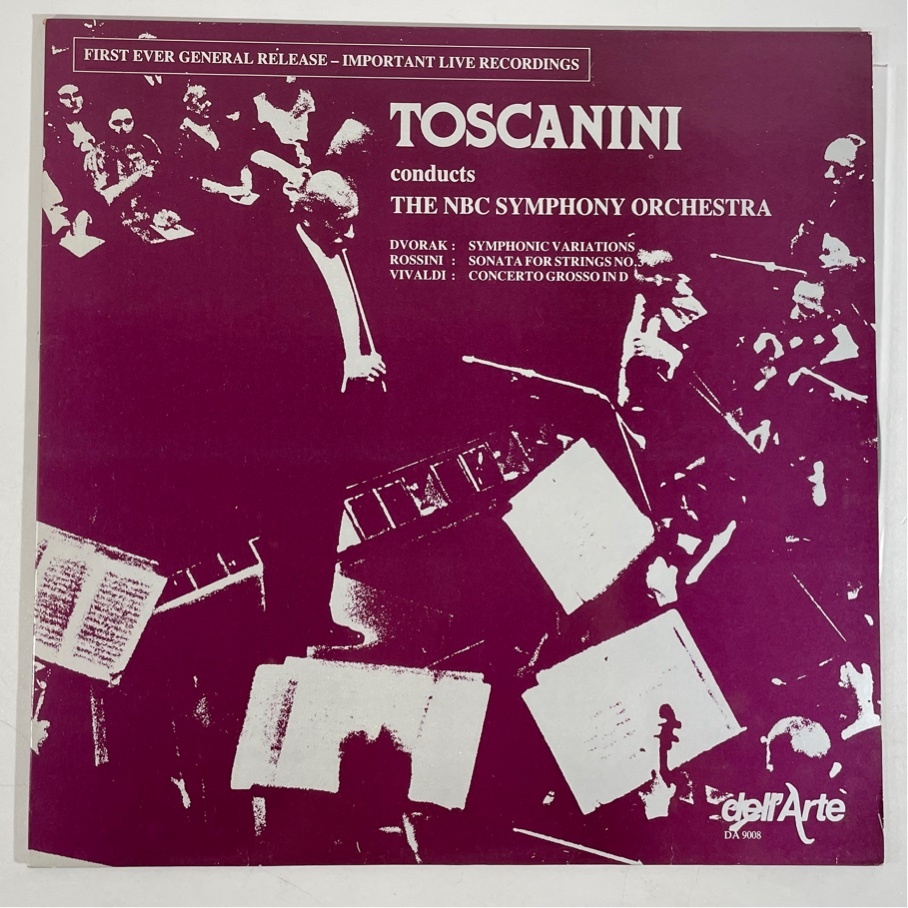 英dell'Arte DA9008 トスカニーニ ドヴォルザーク 交響的変奏曲他 ヴィヴァルディ ロッシーニ 洗浄済 LP拍卖