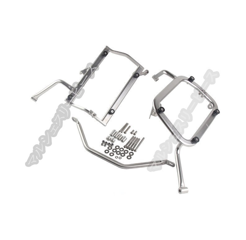 バイク用サイドキャリア BMWG310GS 取り付けステー 左右セット ルミ製 右パニエ凹み型ボックス対応 サイドキャリアサポートセット拍卖