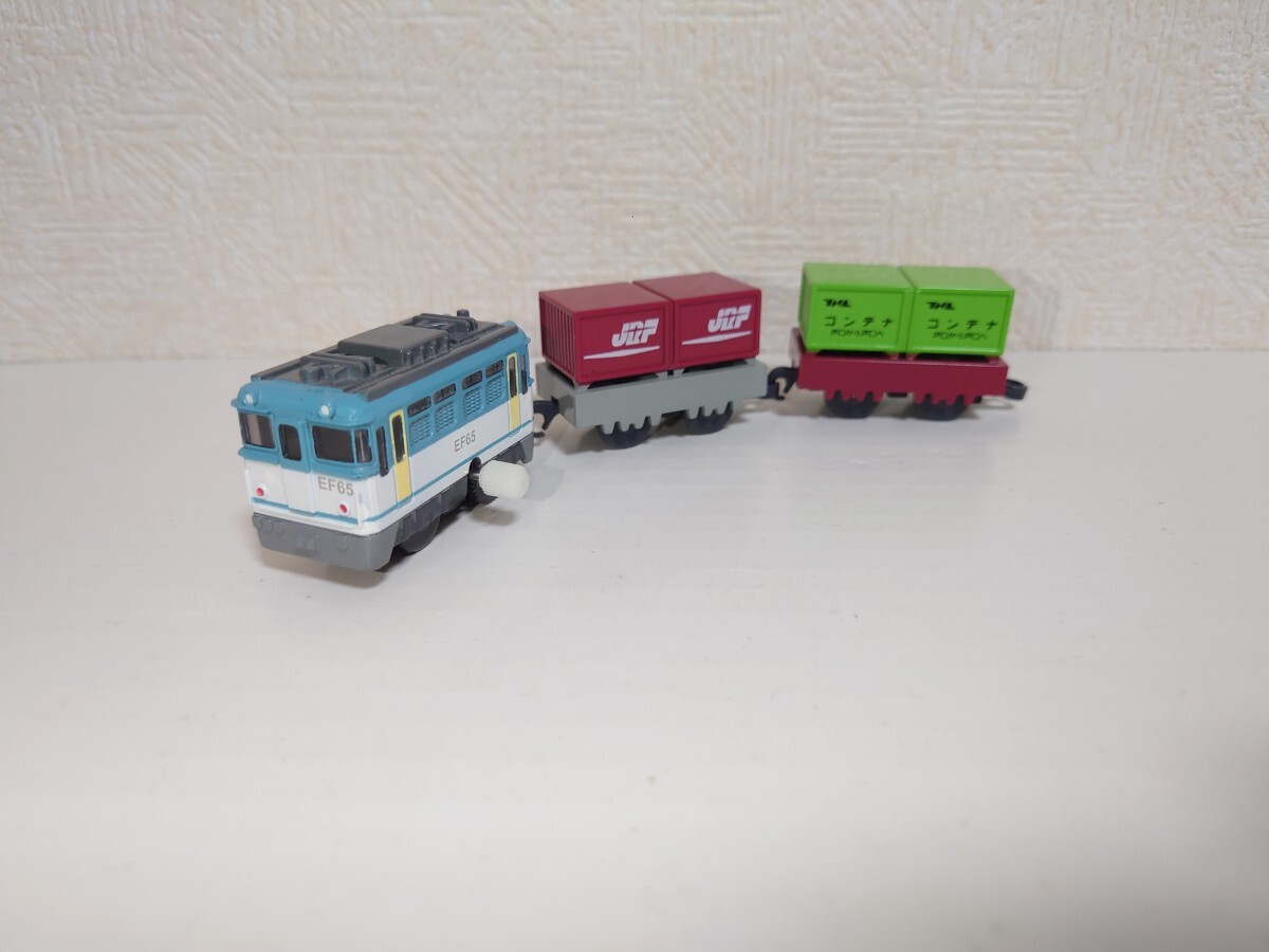 カプセルプラレール EF65 電気機関車 コンテナ車 ゼンマイ車 中古品拍卖