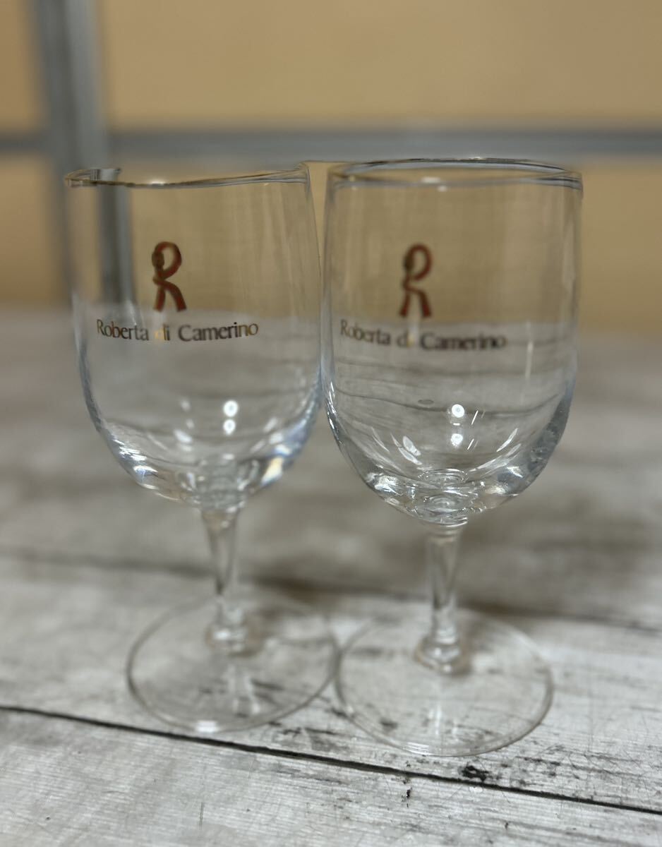 24A11-36N:ロベルタ ディ カメリーノ ペア ワイングラス セット 美品拍卖