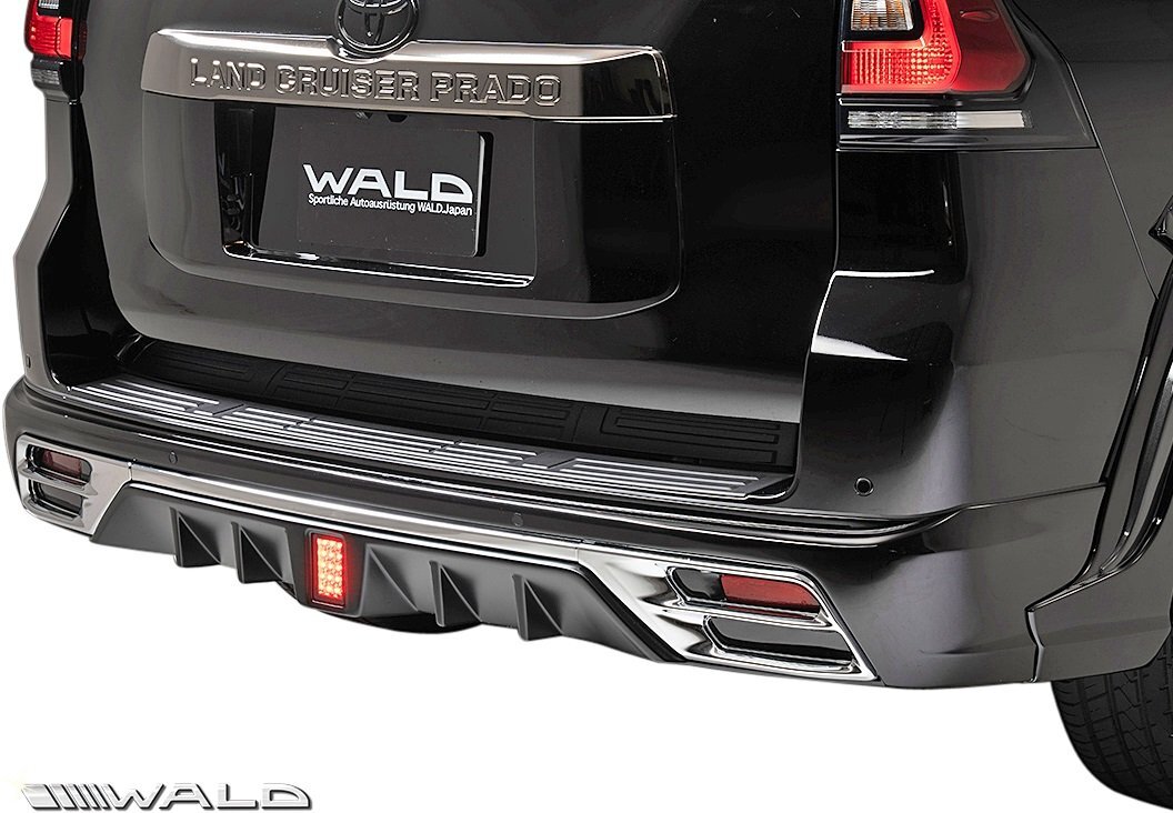 【M's】 トヨタ 150系 後期 ランドクルーザー プラド GDJ15#W TRJ150W (H29.9-) WALD BLACK BISON リアスカート // ABS 未塗装 ヴァルド 拍卖
