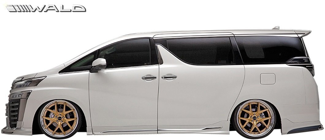 【M's】トヨタ 30 ヴェルファイア Z ZG ZR 後期 (H29.12-) WALD Executive Line サイドステップ 左右 6ピース (メッキガーニッシュ付) 30系拍卖
