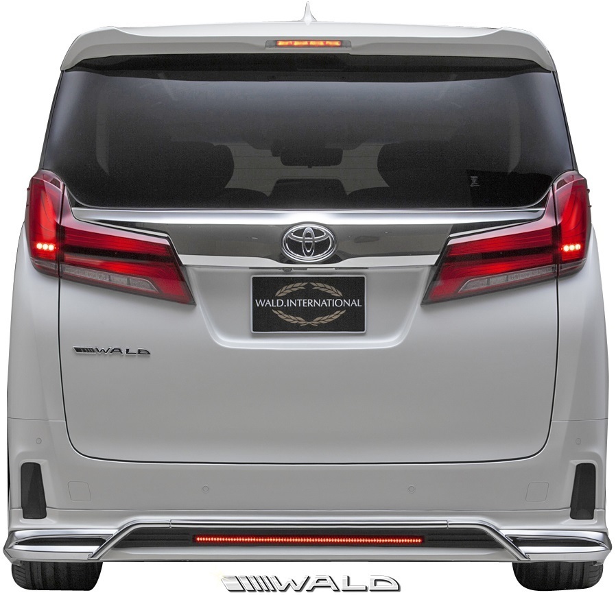 【M's】TOYOTA 30系 後期 アルファード S/SC/SR (H29.1-) WALD Executive Line リアスカート (メッキ付)//ABS ヴァルド バルド エアロ拍卖