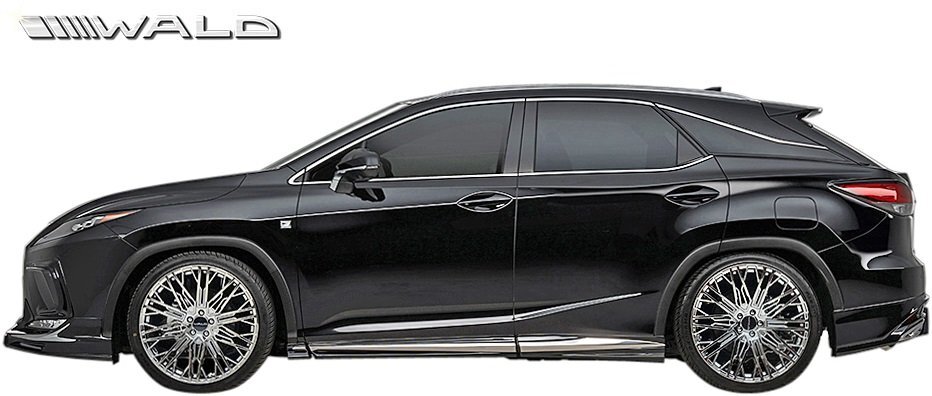 【M's】レクサス RX300 F-SPORT 後期 AGL20W (R1.9-R4.6) WALD SPORTS LINE サイドステップ 左右 ABS 未塗装 ヴァルド バルド エアロ拍卖