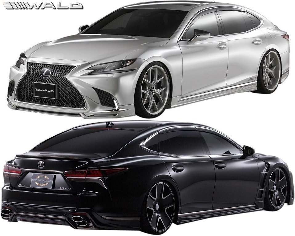 【M’s】 レクサス 50系 LS 前期 LS500 ターボ EXECUTIVE / version L / I package (H29.10-R2.10) WALD フルエアロ 4点 ヴァルド エアロ拍卖