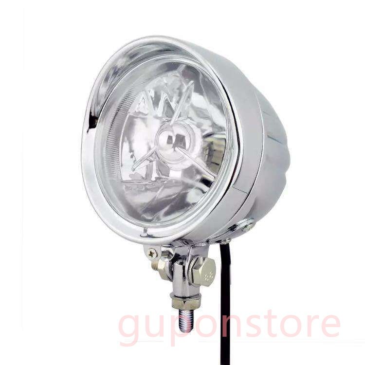 4.5 ビンテージ バレット ヘッドライト H4 ハーレー ソフテイル ダイナ ショベル パン スポーツスター チョッパー ボバー アメリカン拍卖