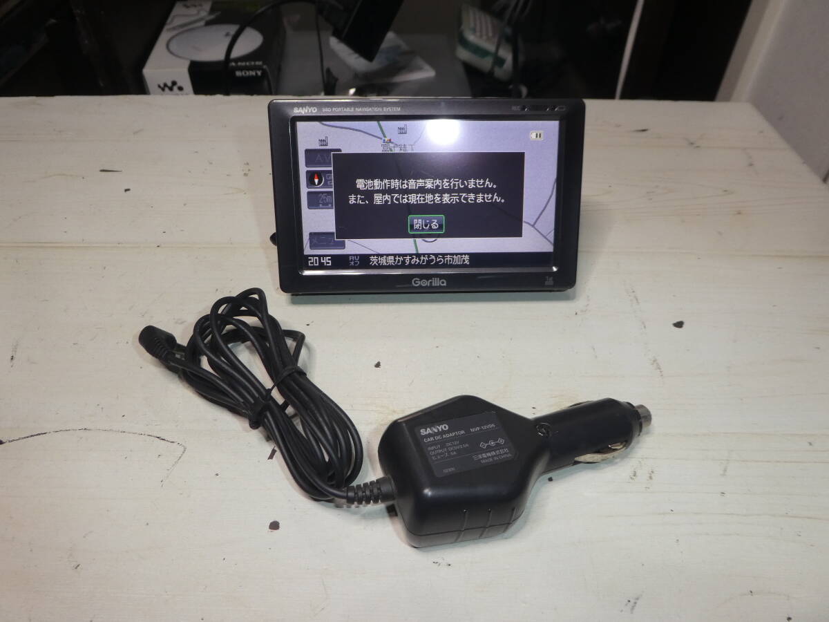 SANYO ゴリラ NV-SB530DT ナビ ポータブルナビ SSD ワンセグ 09年製拍卖