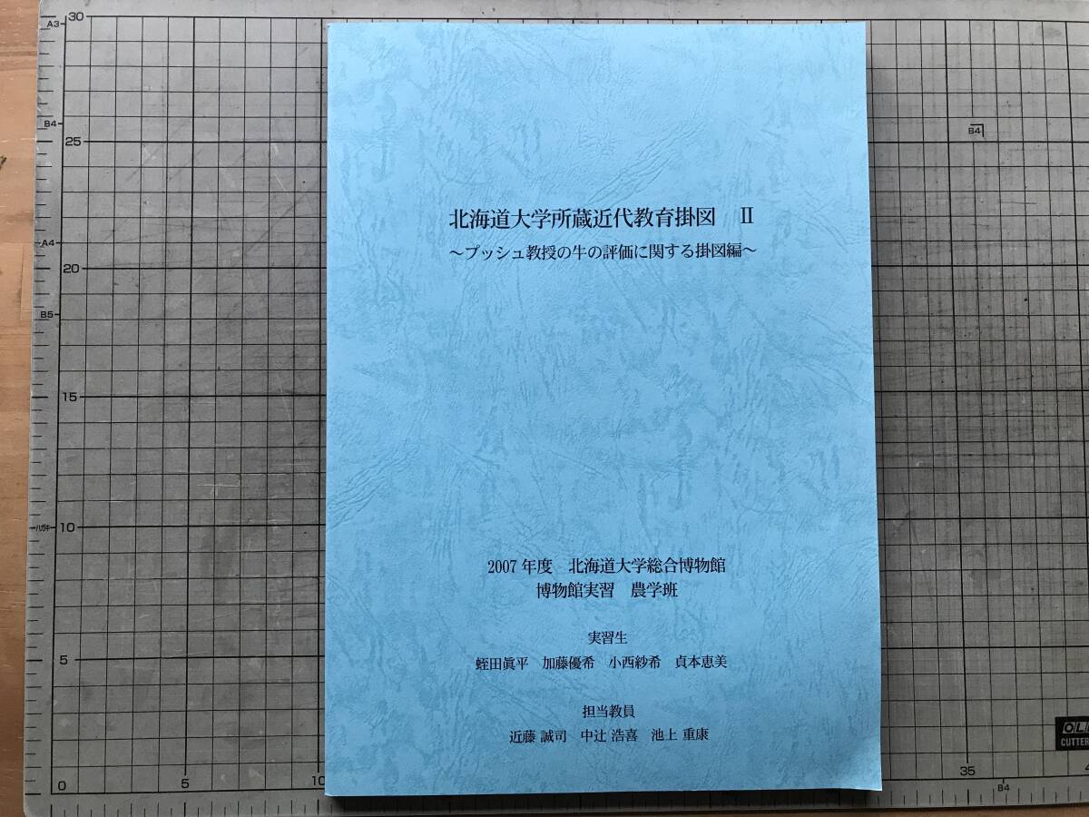 『北海道大学所蔵近代教育掛図 Ⅱ ブッシュ教授の牛の評価に関する掛図編』2007年度 北海道大学総合博物館 博物館実習 農学班 20418拍卖