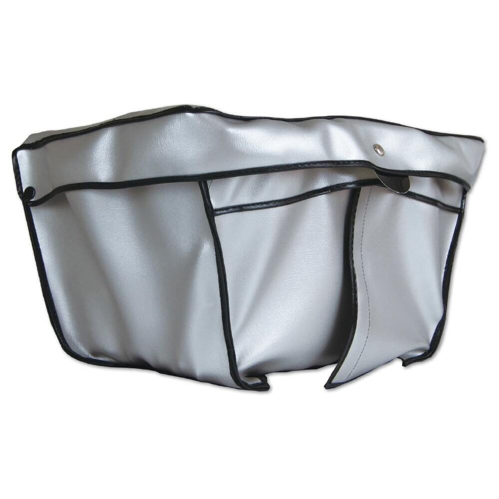 サナダ 真田嘉商店 カブ用カゴカバー(小) シルバー バイク用 雨風よけ ひったくり防止 フロントバスケットカバー拍卖