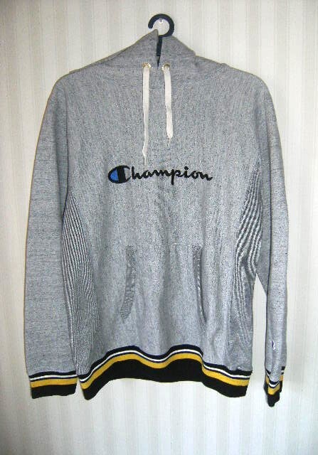 ■Champion REVERSE WEAVE プルオーバーフーデッド スウェット パーカー Sサイズ グレー リブライン■チャンピオン リバースウィーブ拍卖