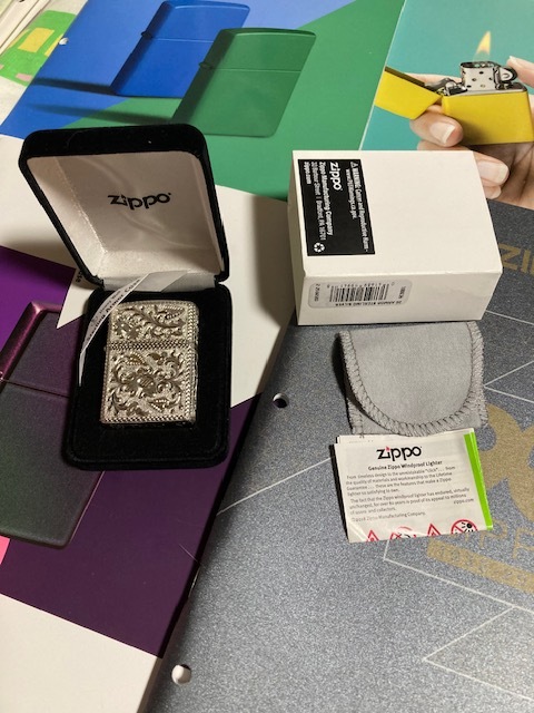 zippo Silver King #25 デザイン 新品未使用品!拍卖