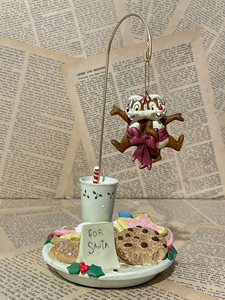 ☆チップとデール/クリスマスオーナメント/ディスプレイ/即決/ディズニー/Chip 'n Dale/Christmas Ornament Display(90s) DI-522拍卖