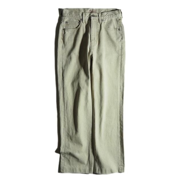 P3573f50 ▼THE SHISHIKUI シシクイ▼ ストレート デニムパンツ ベージュ 25 / SH-001D BASIC JEANS ジーンズ シーズンレス拍卖