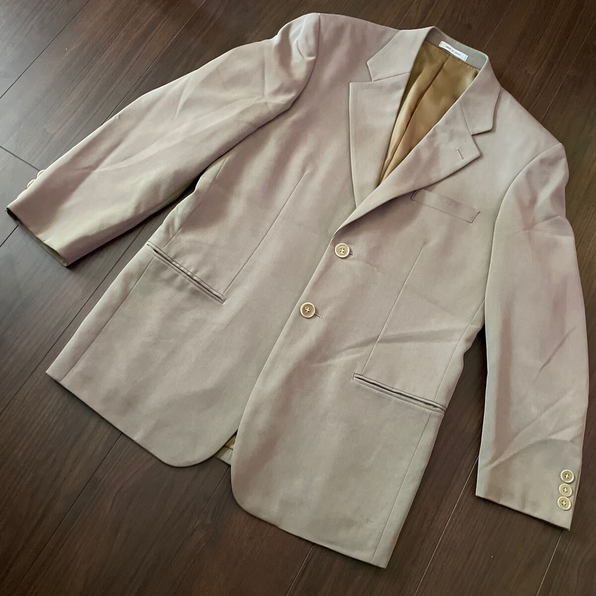 INTERMEZZO ジャケット 茶 Lサイズ テーラードジャケット レーヨン55 毛15拍卖