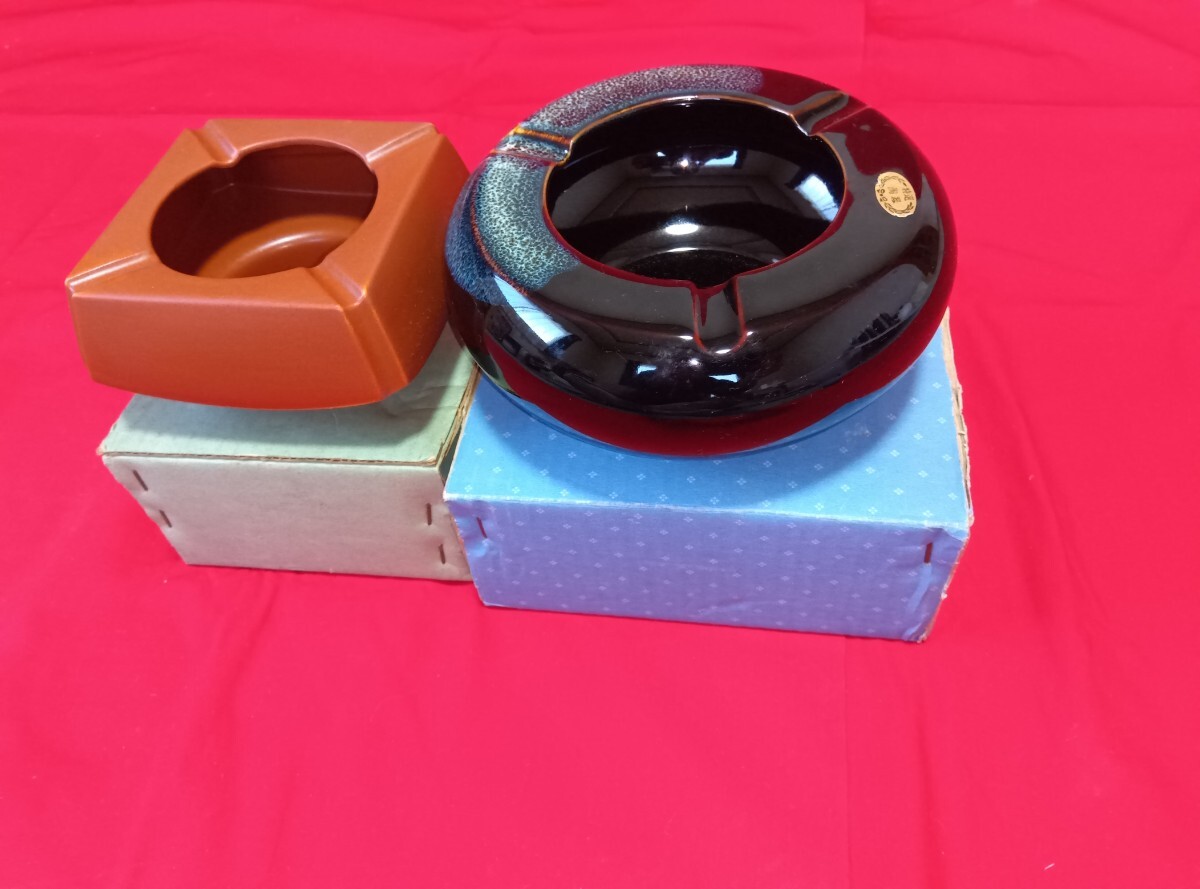 陶器製灰皿2個セット 未使用品拍卖
