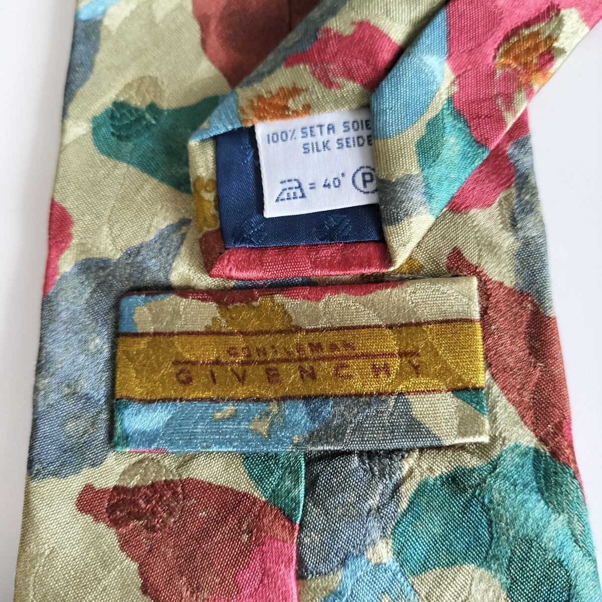 ジバンシィ (GIVENCHY)ジバンシーマルチカラー模様デザインネクタイ拍卖