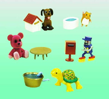 ユージン ポストペット 小物付フィギュアコレクション 全5種拍卖