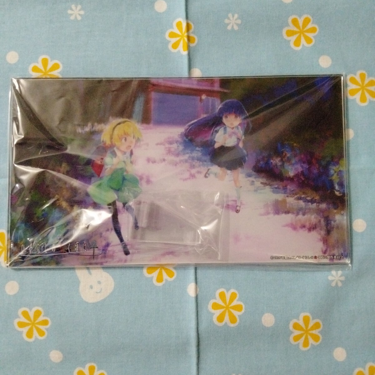 ひぐらしのなく頃に 卒 エンディング 場面写 アクリル アート プレート 北条沙都子 古手梨花 神社 参道 未開封新品 スタンド パネル拍卖