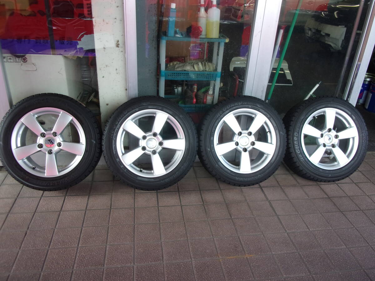 ♪S3219 2021年製 ヨコハマ アイスガードIG52C 205/55R16 アルミホイールセット BMW♪拍卖