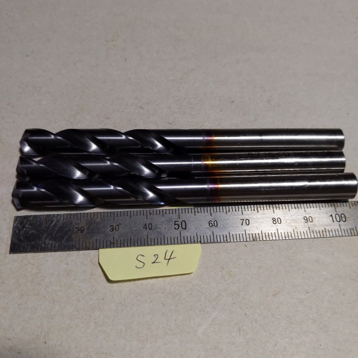 S24 ナチ ドリル ストレートドリル 8.7 3本セット 再研磨品 中古品 旋盤 フライス盤拍卖