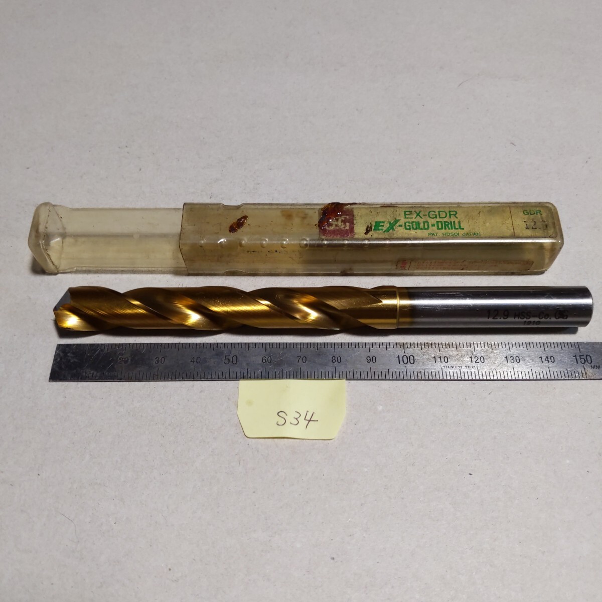 S34 ナチ コーティングドリル 12.9 EX-GDR 中古 再研磨品 エンドミルシャンク 旋盤 フライス盤拍卖