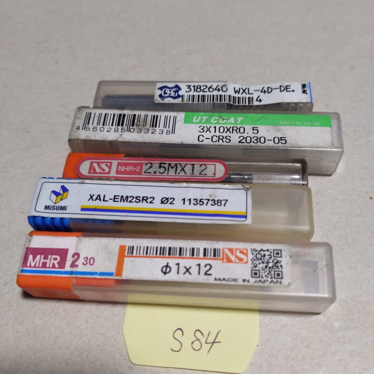 S84 未使用品 超硬エンドミル バラエティー コーティングエンドミル 1.0 2.0 3.0 4.0 2.5 消耗品拍卖