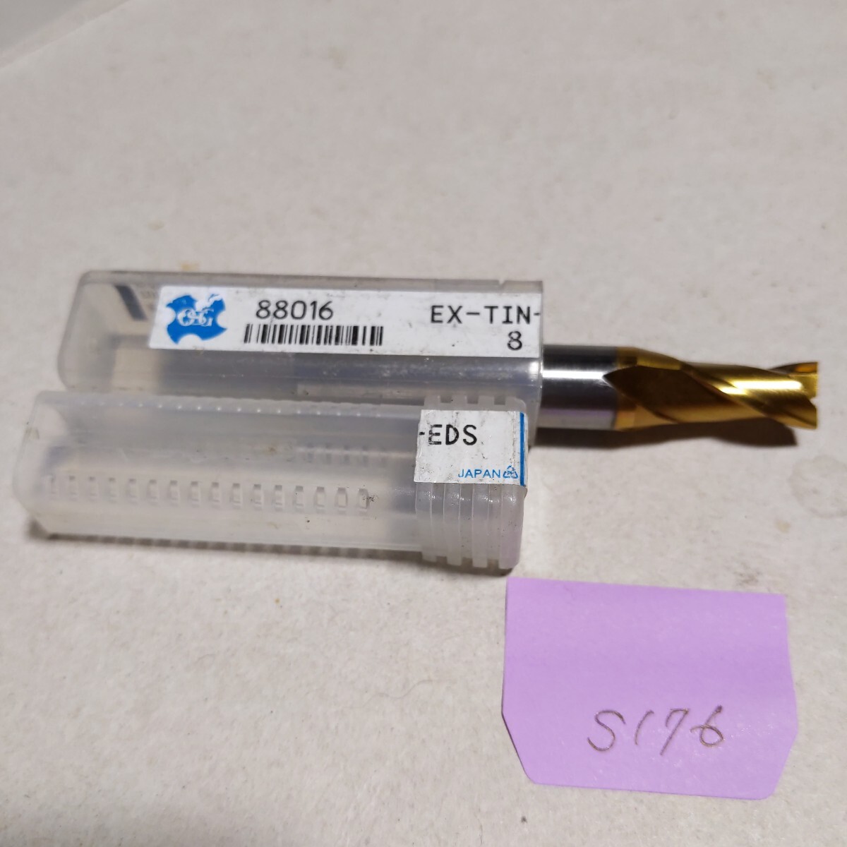 S176 美品 OSG エンドミル 2枚刃 コーティングエンドミル 8.0 消耗品拍卖