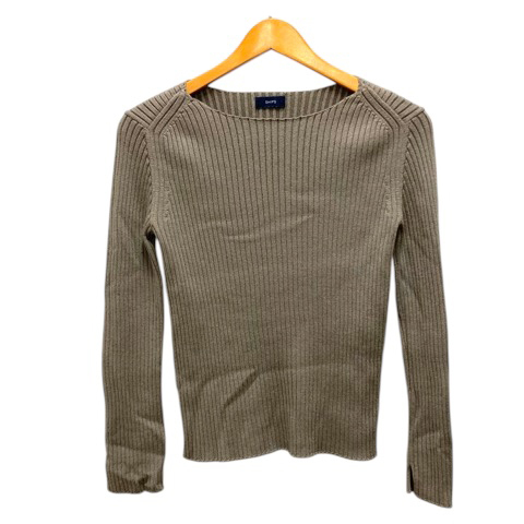 シップス SHIPS ニット セーター クルーネック ウール リブ 長袖 グレー レディース拍卖